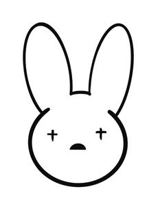 Bad Bunny Symbol, Bunny Symbol, Bunny Head, Bunny Drawing, Reference Poses, Bad Bunny, Drawing Reference Poses, Drawing Reference, Art Inspo