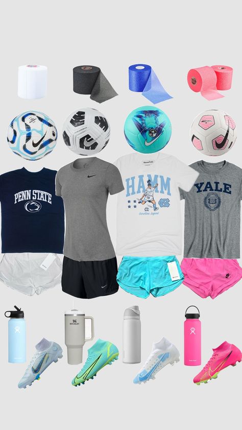 Cute Fits For School, Soccer Hair, Volleyball Tips, Soccer Outfit, Soccer Inspiration, Soccer Outfits, Fitness Wear Outfits, Soccer Practice, Soccer Drills