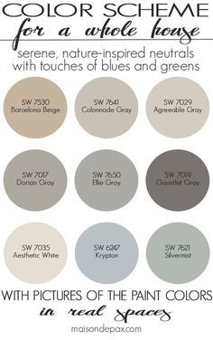 Interior Paint Colors Schemes, Kitchen Ikea, Farmhouse Paint Colors, House Color Palettes, Farmhouse Paint, Paint Color Schemes, Bathroom Themes, Kitchen Colour Schemes, House Color Schemes