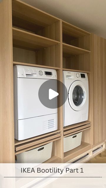 Pax Ikea Laundry Room, Ikea Utility Room Ideas, Ikea Pax Laundry, Ikea Pax Laundry Room, Ikea Laundry Room Hack, Pax Laundry Room, Ikea Laundry Room Ideas, Laundry Room Ikea, Klk Interiors