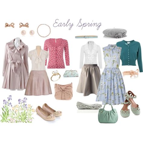 David Zyla Early Spring, David Zyla Buoyant Spring, Early Spring Zyla, Mischevious Spring Zyla, Sunlit Soft Spring, Zyla Floral Spring Palette, Zyla Archetypes, Polyvore Spring, David Zyla