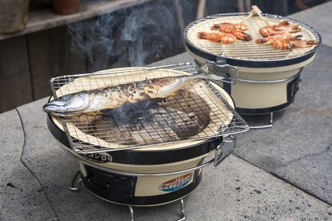 Japanese Konro Barbecue grill Japanese Barbecue, Konro Grill, Barbecue Grill, Kitchen Table, Grilling