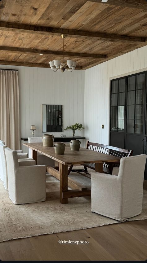 Grey Brown Dining Table, Amber Interiors Dining, Basement Suite Ideas, Sunrise House, Bushy Park, Hoarder House, Interior Board, Basement Suite, Cottage Dining Rooms