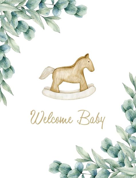 New Baby Illustration, Illustration Bebe, Watercolor Baby Cards, Baby Shower Wallpaper, Baby Born Card, Baby Born Boy, Baby Boy Illustration, Baby Shower Illustration, Baby Birth Cards