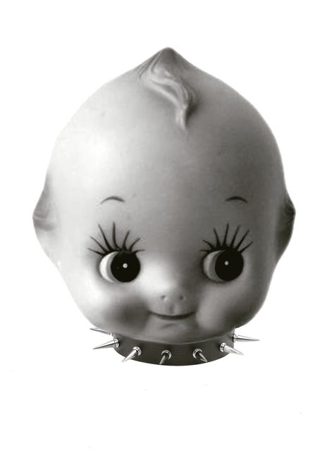 Kewpie Tattoo Black And White, Kewpie Vintage Illustration, Kewpie Poster, Kewpie Head Tattoo, Horror Kewpie, Insta Story, I Tattoo, Art Inspo, Love Her