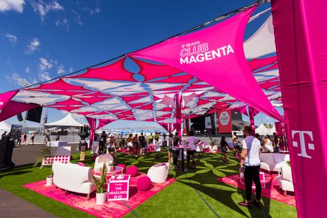 T-Mobile at iHeart Radio Festival 2022 & 2023 �– Revolution Marketing Brand Experience Event, Festival Lounge Area, Festival Design Branding, Community Project Ideas, Festival Seating, Experiential Marketing Events, Festival Tent, Village Festival, Festival Booth