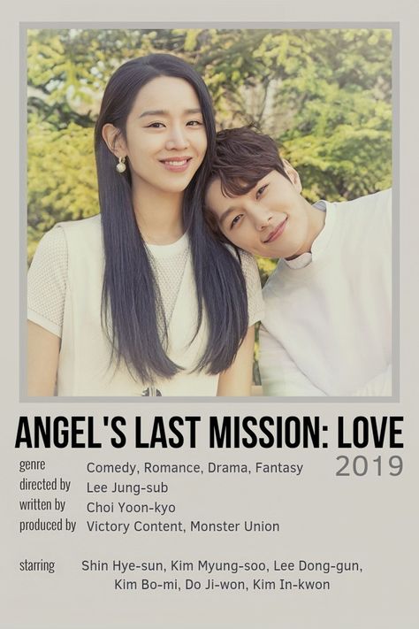 Angels Last Mission Love, Drama Notes, Angel's Last Mission, Shin Hye-sun, Korean Drama Series, Watch Drama, Drama Tv, Kim Myung Soo, Drama Tv Shows