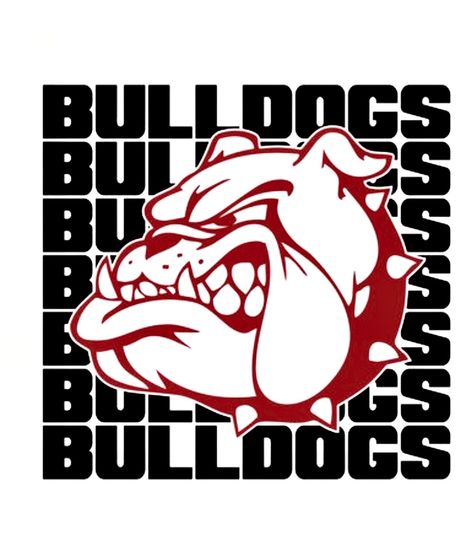 Bulldog Sublimation Designs, Sublimation Canvas, Georgia Bulldog Mascot, Football Clip Art, Waterslide Images, School Spirit Shirts Designs, Bulldog Drawing, Softball Gear, Cup Decals