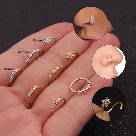 Bijoux Piercing Septum, Spiderbite Piercings, Nose Ring Jewelry, Nostril Ring, Nose Piercing Hoop, Meteorite Jewelry, Septum Piercings, Medusa Piercing, Piercing Septum