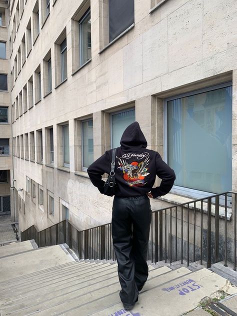 vish#1888 | fit icon Ed Hardy Jacket Outfit, Hardy Outfits, Cybery2k Outfits, Ed Hardy Outfit, Build Wardrobe, Clothes Makeover, Fashion Girlies, Outfit Hoodie, Streetwear Fashion Women