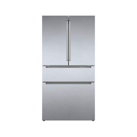 Bosch Refrigerator, Bosch 800 Series, Counter Depth Fridge, 4 Door Refrigerator, Fridge Design, Recessed Handle, Smart Refrigerator, Counter Depth Refrigerator, Stainless Steel Refrigerator