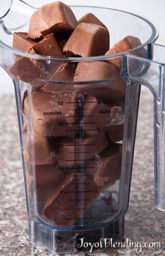 Frozen Chocolate Ice Cubes | Vitamix Recipe Vitamix Ice Cream Recipes, Vitamin Recipes, Vitamix Healthy Recipes, Vitamix Ice Cream, Vitamix Smoothies, Blendtec Recipes, Granitas, Apricot Smoothie, Chocolate Sorbet