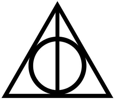 Harry Potter Triangle Symbol, Deathly Hallows Svg, Harry Potter Three Brothers, Harry Potter Triangle, Harry Potter Decal, Harry Potter Symbols, Imprimibles Harry Potter, Triangle Symbol, Harry Potter Logo