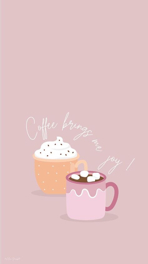 Winter Coffee Wallpaper, Pink Coffee Wallpaper, Cute Coffee Wallpaper, Cafe Wallpaper, Tea Wallpaper, Coffee Wallpaper, Winter Coffee, Food Wallpaper, Holiday Wallpaper