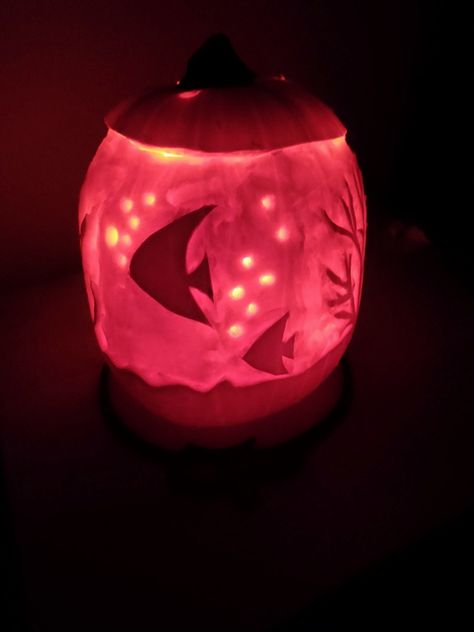 Fish Pumpkin Carving, Pumpkin Fish, Pumkin Carving, Fish Bowl, Fall Holidays, Pumpkin Design, Fish Tank, Pumpkin Carving, A Table