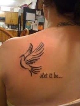 Dove Tattoo Ideas And Inspiration-Dove Tattoo Gallery Dove Tattoo Meaning, Dove Tattoo Design, Tattoo Off, Dove Tattoos, P Tattoo, Flying Tattoo, Dove Tattoo, Back Of Shoulder Tattoo, Religious Tattoos