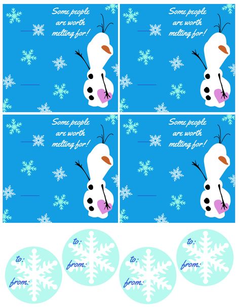 Olaf Printable, Diy Valentine Ideas, Preschool Valentine, Girly Crafts, Olaf Birthday, Valentines Diy Kids, Snow Party, Valentine's Ideas, Classroom Treats