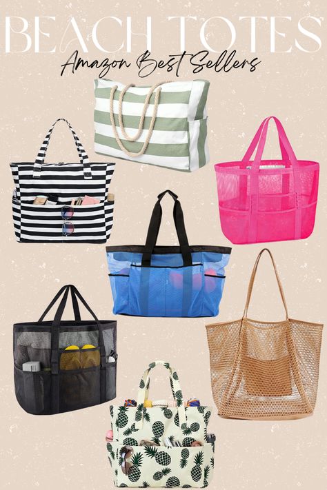 Beach bags from Amazon Beach Totes, Pool Bags, Beach Tote Bags, Beach Tote, Clue, Beach Bag, Tote Bags, The Beach, Pool