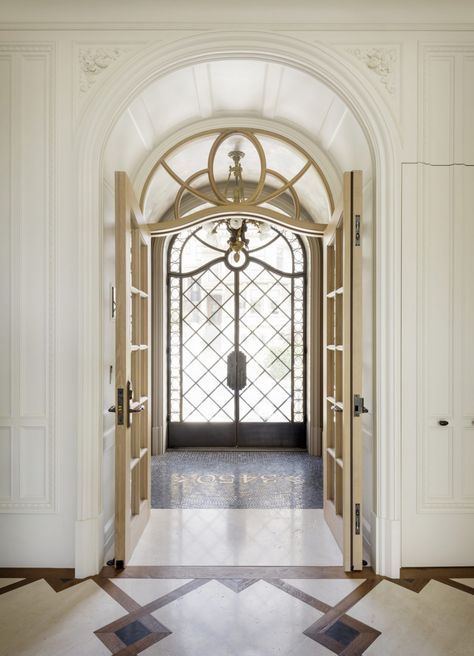 Classic Mansion, Oak French Doors, English Garden Design, Modern Gate, Custom Canopy, Custom Kitchens Design, Pacific Heights, Historic Houses, Architecture Home