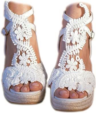 Lace Wedding Shoes, Wedge Dress Shoes, Trendy Wedges, Shoes Bridesmaid, Wedding Shoes Bridesmaid, Wedding Shoes Lace, Women Platform Sandals, Sandals Wedge, Lace Bridesmaids