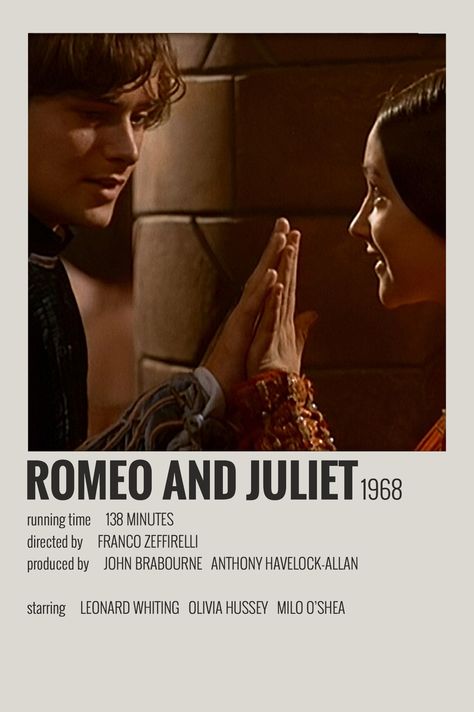 Romeo And Juliet 1968 Poster, Romeo And Juliet 1968, Romeo And Juliet Poster, Film Recommendations, Iconic Movie Posters, Minimalist Movie Poster, Film Posters Minimalist, Minimal Movie Posters, Film Posters Vintage