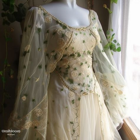 Druid Dress, Ethereal Dress Goddesses, Forest Fairy Dress, Elvish Dress, Woodland Goddess, Fae Dress, Fantasy Wedding Dress, Elven Fairy, Fairy Princess Dress