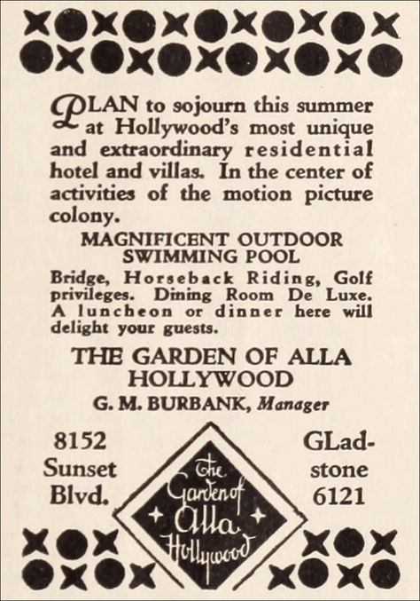 Magnolia Hotel 1928, Hotel Sunset, 1886 Crescent Hotel, The Biltmore Hotel Los Angeles, West Hollywood Edition Hotel, Hotel 1928, Garden Of Allah, H Hotel, The Golden Years