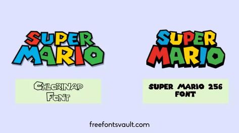 Super Mario Font Free Donwload | Free Fonts Vault Super Mario Font Printable, Super Mario Font Printable Free, Super Mario Bros Font, Super Mario Font Free, Super Mario Birthday Banner Free Printable, Super Mario Letters Printable Free, Mario Font Free, Mario Bros Font, Super Mario Font