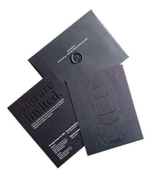 Black Invitation Card Design, Luxury Event Invitation, Event Invitation Design Creative, Invitation Card Design Event, Fashion Event Invitation, Car Themed Wedding, Car Invitation, Car Launch, Event Invitation Design