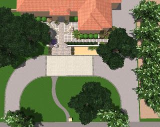 Horseshoe driveway U Shaped Driveway Ideas Front Yards, Horseshoe Driveway Landscaping, U Shape Driveway, U Driveway, Horseshoe Driveway Ideas Front Yards, Curved Driveway Ideas, Semi Circle Driveway, Half Circle Driveway Landscaping, U Shaped Driveway