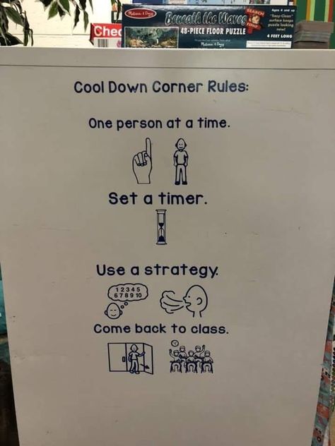 Self Regulation Area In Classroom, Safe Space Classroom Sign, Elementary Calming Corner, Classroom Calm Down Area, Self Regulation Station, Safe Spot In Classroom, Classroom Break Space, Calm Down Area Preschool, Safe Space Classroom Cozy Corner