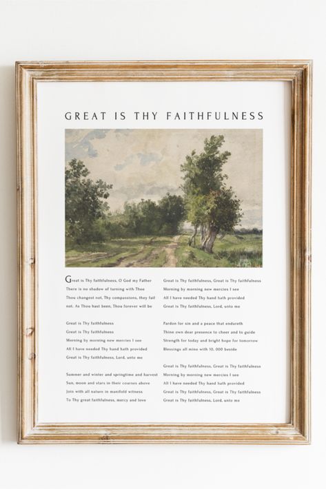 Christian Hymn Wall Art, Great Is Thy Faithfulness, Worship Song Lyric Quote, Modern Vintage Scripture Print, Religious Housewarming Gift Great Is Thy Faithfulness Hymn, Great Is Thy Faithfulness, Hymn Wall Art, Worship Songs Lyrics, Modern Christian Art, Song Lyric Quotes, Scripture Print, Song Lyric, Worship Songs