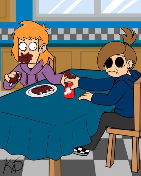 ellsworld matilda and tamara Edd Gould, Matt Eddsworld, Au Ideas, Eddsworld Comics, Crazy Fans, Loki Thor, House Drawing, Beautiful Images Nature, Awkward Moments