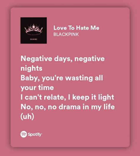 Blackpink Song Lyrics Quotes, Blackpink Song Lyrics, Blackpink Song, Song Lyrics Quotes, Pop Song Lyrics, Pink Lyrics, Kpop Lyrics, Song Lyric Posters, Meaningful Lyrics