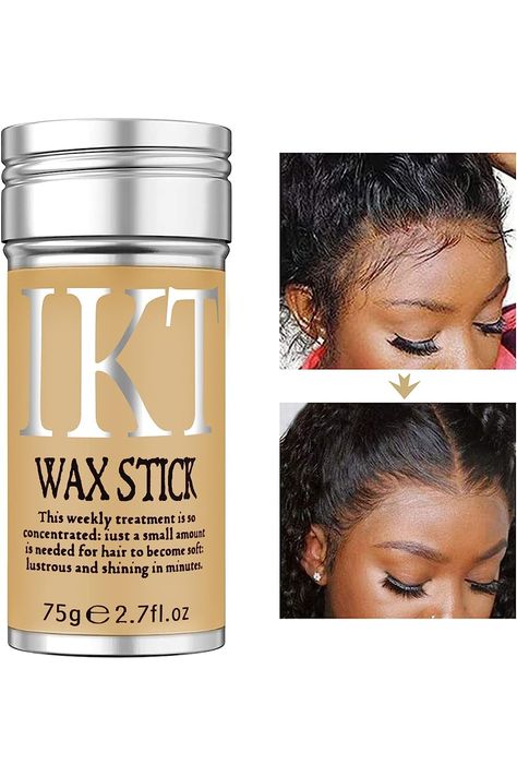 Hair Wax Stick for Wigs, Bed Head Stick Edge Control Slick Stick Hair Pomade Stick Non-greasy Styling Wax 2.7 Oz, Long Lasting, Strong Hold Temporary Hair Styling Product for Edge Frizz Hair SOVONCARE (Pack of 1) Wax Stick For Wigs, Slick Stick, Hair Wax Stick, Frizz Hair, Wax Stick, Hair Frizz, Edge Control, Hair Pomade, Slick Hairstyles