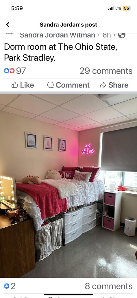 Preppy Dorm Room, Ohio State, Dorm Room, Ohio, Dorm Rooms