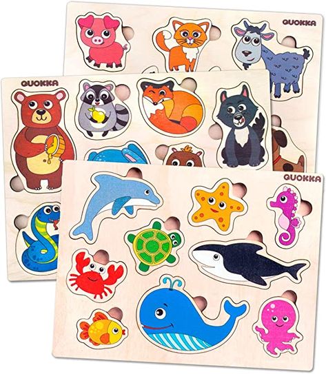 Toddler Puzzles, Toddler Presents, Animal Learning, Games For Boys, Jigsaw Puzzles For Kids, Easy Toddler, Puzzles For Toddlers, Diy Toddler, Fashion Family