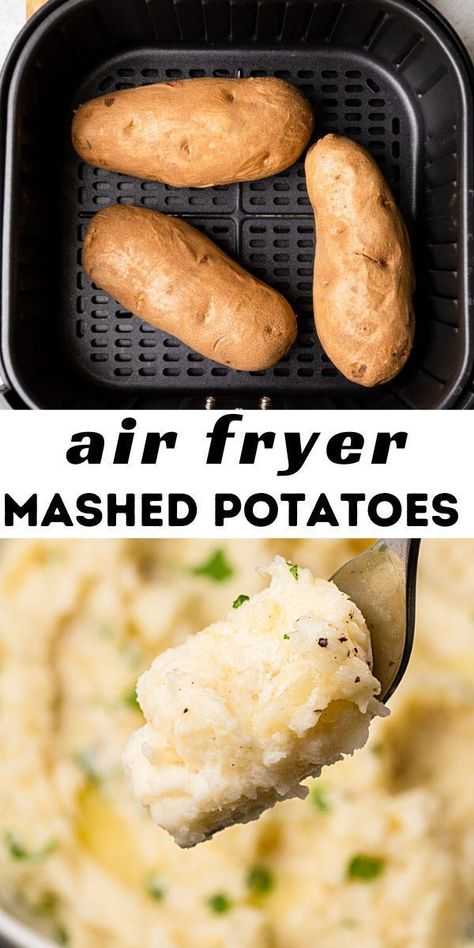 Air Fryer Mashed Potatoes, Air Fryer Recipes Potatoes, Baked Mashed Potatoes, The Best Air Fryer, Frozen French Fries, Best Air Fryer, Mashed Potato Recipes, Air Fryer Dinner Recipes, Air Fryer Healthy