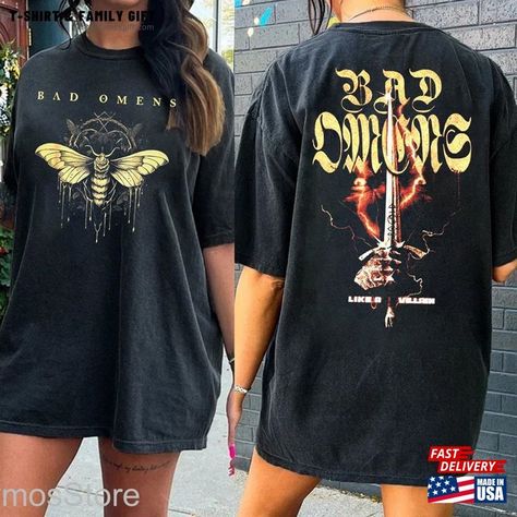 Fade Reaper Tee Bad Omens Double Side T-Shirt Band Track List 2023 Merch The Concrete Forever Tour Shirt Hoodie Classic Check more at https://tshirtfamilygift.com/product/fade-reaper-tee-bad-omens-double-side-t-shirt-band-track-list-2023-merch-the-concrete-forever-tour-shirt-hoodie-classic/ The Feeling Of Falling Upwards, 5sos Tour, Bad Omens, Fan Shirts, Tour Shirt, 5 Seconds Of Summer, Family Shirts, Long Sleeve Sweatshirts, Star Fashion