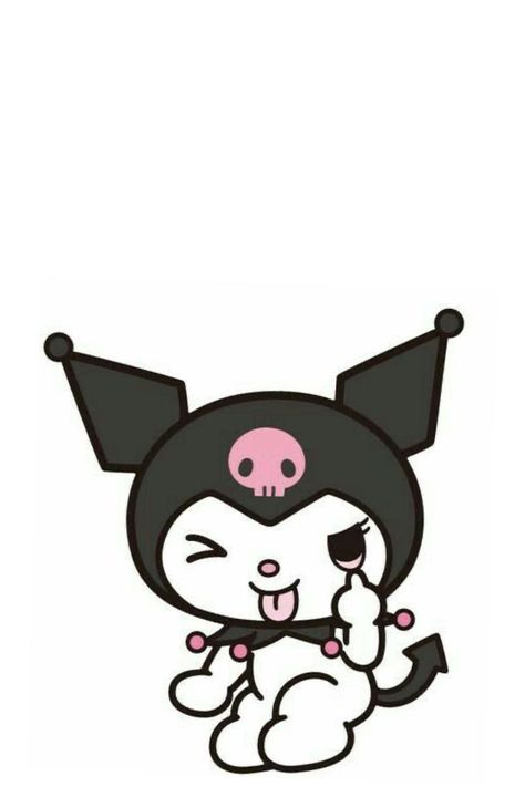 Kuromi Cute Sticker, Cute Wallpapers Pink, Kuromi Tattoo, Pink My Melody, Wallpapers Pink, Yoda Wallpaper, Y2k Background, Tattoo Outline Drawing, Cute Tiny Tattoos