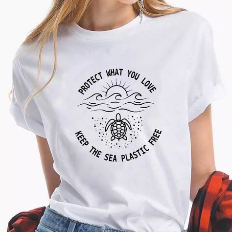 Save Ocean, Keep The Sea Plastic Free, Ocean Tshirt, Sea Turtle Shirt, Ocean Outfits, Shark Jewelry, Save The Sharks, Whale Jewelry, Sea Turtle Jewelry