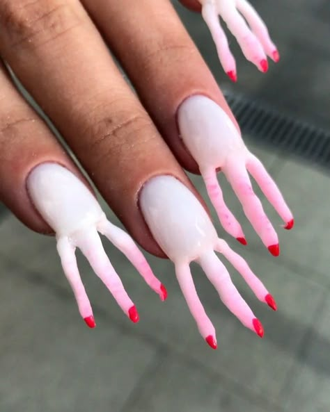 Fail Nails, Bad Nails, Crazy Nail Designs, Crazy Nail Art, Easy Nails, Crazy Nails, Nail Swag, White Nail, Nail Designs Spring