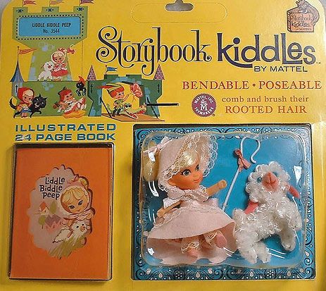 Storybook Kiddles - Liddle Biddle Peep Creepy Baby Dolls, Liddle Kiddles, Dawn Dolls, Storybook Characters, Big Blue Eyes, Little Bo Peep, Tiny Dolls, Childhood Toys, Barbie Friends