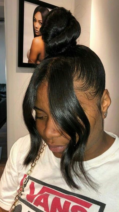 Sleek Formal Hairstyles, Topknot Bun, Tree Parts, Black Women Natural Hairstyles, Women Natural Hairstyles, Chandelier Wood, Decorative Chandelier, Natural Hairstyles For Black Women, Rope Chandelier