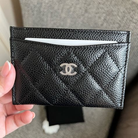 Chanel Flat cardholder Chanel Cardholder, Chanel Card Holder, Chanel Flats, Chanel Handbags, Sea Shells, Card Holder, Chanel, Brand New, Handbags