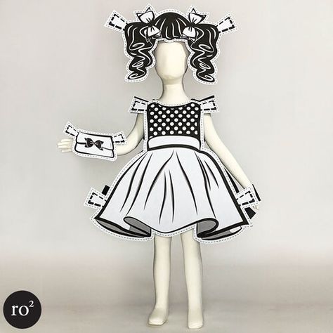 Paper Doll Costume, Princess Paper Dolls, Doll Halloween Costume, Paper Dolls Clothing, White Costumes, Handmade Costumes, Paper Doll Template, Paper Dolls Printable, Doll Quilt