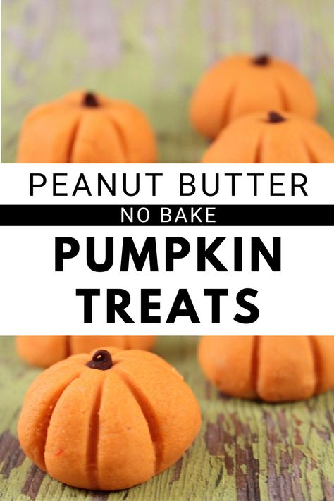 Pumpkin Bites, Bake Halloween, Butter Bites, Halloween Party Appetizers, Pumpkin Treats, Peanut Butter Bites, No Bake Peanut Butter, Peanut Butter No Bake, Peanut Butter Pumpkin