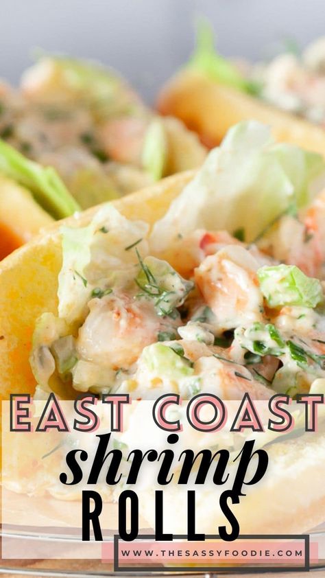 Seafood Salad Recipe, Sea Food Salad Recipes, Shrimp Rolls, Brioche Bun, Salad Rolls, Best Seafood Recipes, Lobster Meat, Seafood Appetizers, Beach Meals