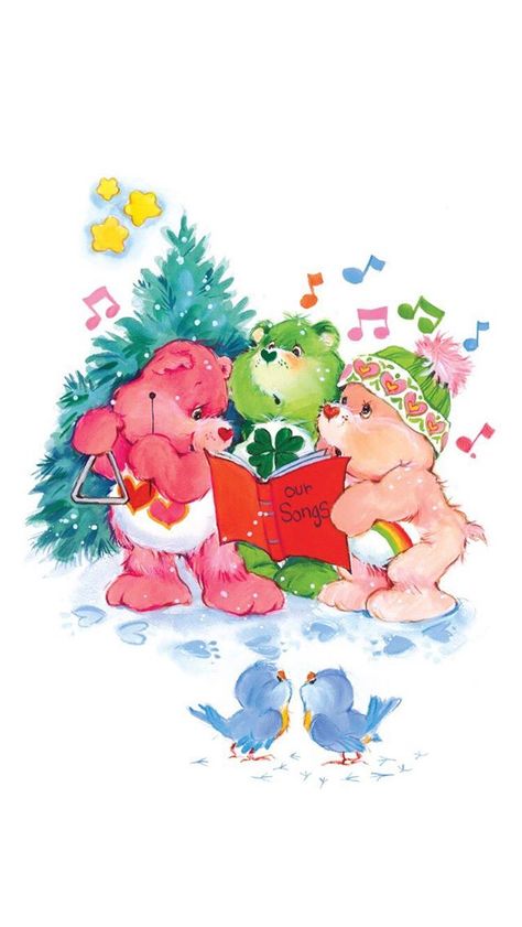 Care Bears Png, Care Bears Christmas, Care Bears Vintage, Cartoons 80s 90s, Care Bears Cousins, Bear Halloween, Tree Png, 90s Cartoons, 80s Cartoons