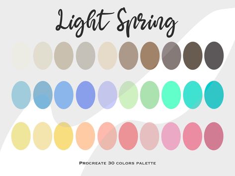 Spring Procreate, Color Palette Procreate, Procreate Palette, Brand Colour Schemes, Procreate Color Palette, Lettering Illustration, Spring Color Palette, Ipad Lettering, Hex Codes